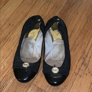 Michael Kors black ballet flats